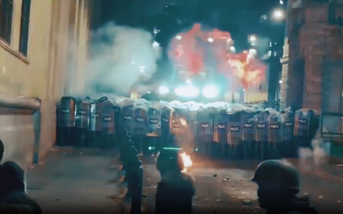 Erdoğan shows protest footage from Georgia in speech targeting İmamoğlu protests